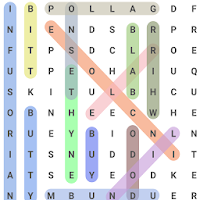 Word Search puzzle - find hidden words on board
