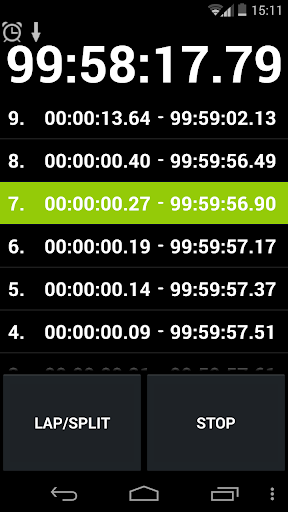 Android application Talking Stopwatch & Timer screenshort