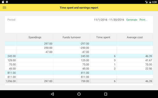 Freelance accounting system