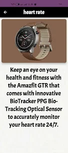 Amazfit Gtr Smartwatch guide