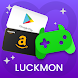 ラックモン(Luckmon)：ゲームで小遣い稼ぎアプリ