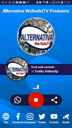 Visualização do aplicativo