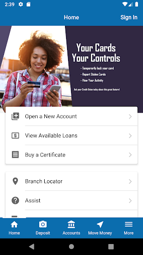 Rocket Federal Credit Union Screen 2