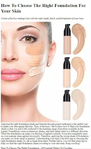 Right Foundation For Your Skin