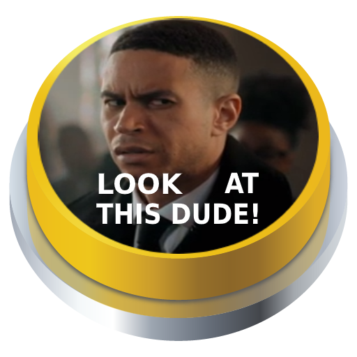 Look at this Dude Sound Button logo