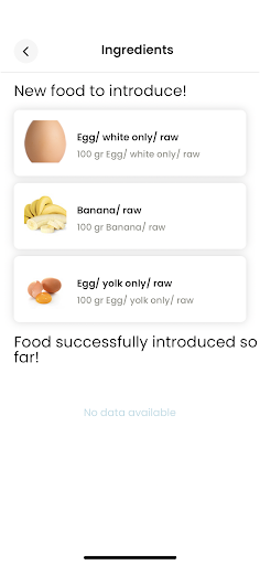 myBabyNUTRI Screen 2