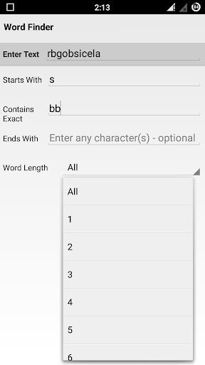 Word Finder Scrabble Solver