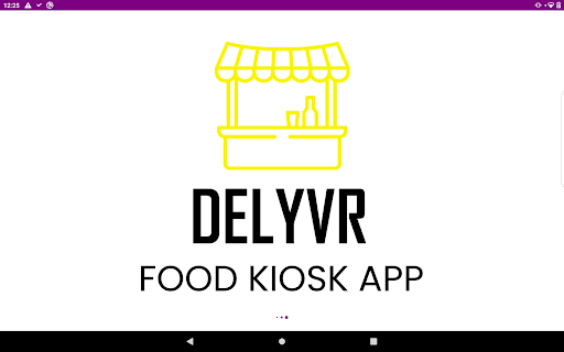 Android application DELYVR FOOD KIOSK screenshort
