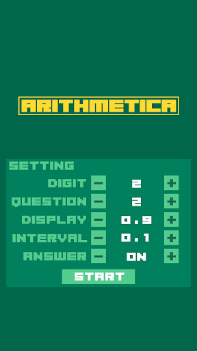 Android application ARITHMETICA screenshort