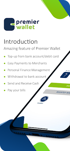 Android application Premier Wallet screenshort