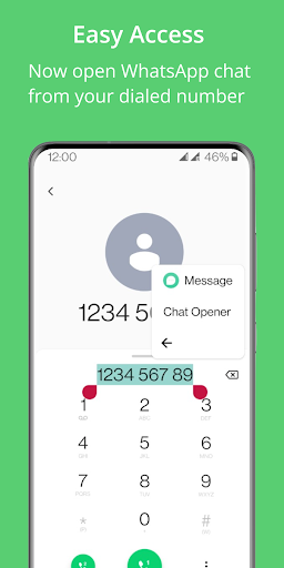 Android application Click to Chat WAPP screenshort
