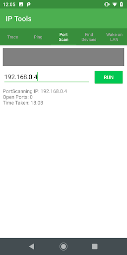 IP Tools (Ping,Port scan,etc) Screen 2