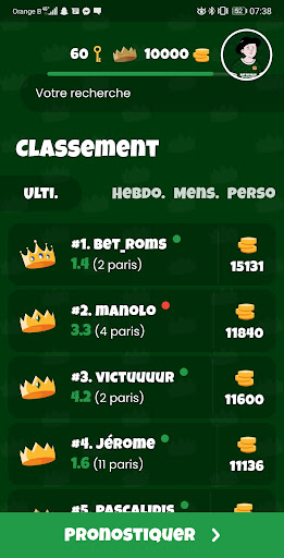 Android application Bet Rex screenshort