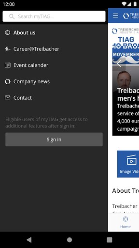 myTIAG Screen 2
