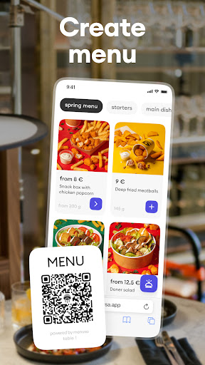 Screenshot of Menusa: online QR menu maker
