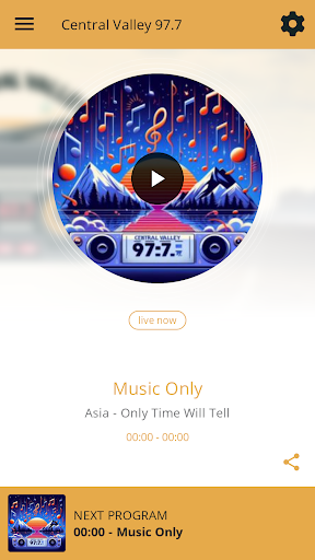 Android application Central Valley 97.7 screenshort