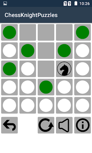 Android application Chess Knight Puzzles screenshort