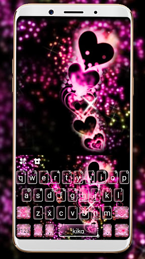 Android application Sparkling Love Keyboard Theme screenshort