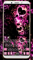 screenshot of Sparkling Love Keyboard Theme