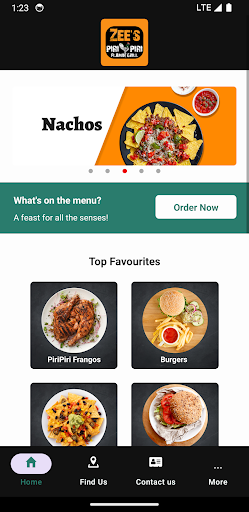 Android application Zee’s Piri Piri - Kilsyth screenshort