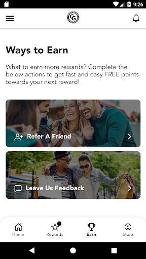 Android application Common Ground Coffee screenshort