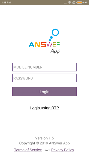 Android application ANSwer Lite screenshort