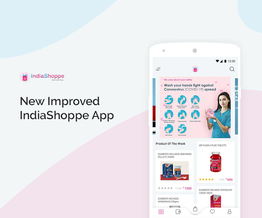 Android application IndiaShoppe screenshort