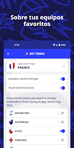 Imágen 4 Copa del Mundo de Rugby 2023 android