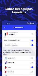 Captura 4 Copa del Mundo de Rugby 2023 android