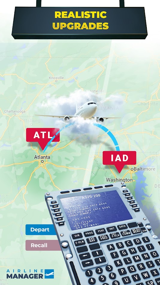 #8. Airline Manager - 2026 (Android) By: Xombat Development - Airline manager games