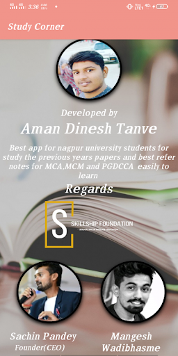 Android application Study Corner screenshort