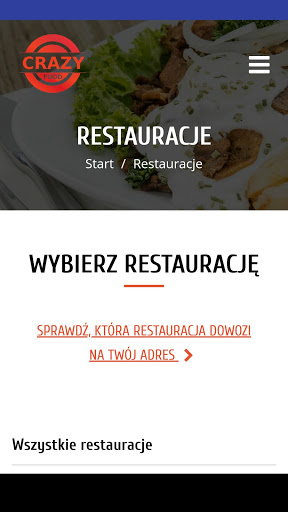Android application CRAZY FOOD screenshort