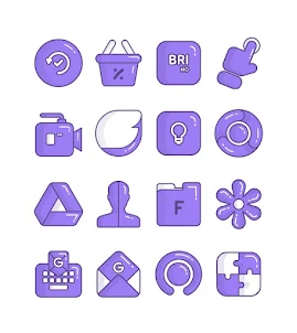 Eggplant - Purple icon pack