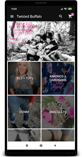 Android application Twisted Buffalo Boutique screenshort