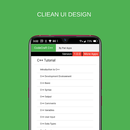 Android application CodeCraft C++ Tutorial screenshort