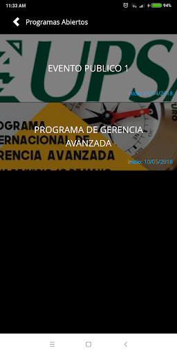 BPO Executive Programs Screen 2