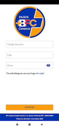 Android application BFC Comercio screenshort