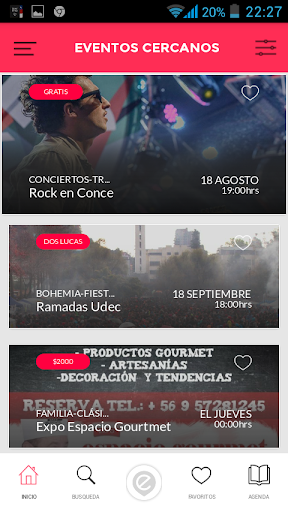 Entérate - Eventos Cercanos Screen 2