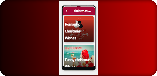 Android application christmas wishes screenshort