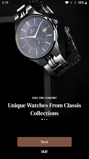 Android application Onex watches screenshort