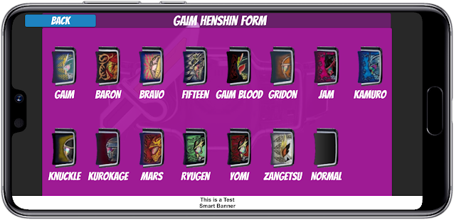 DX Henshin Belt for Gaim 1.2 APK screenshots 19