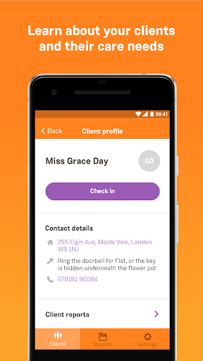 Android application OnCare screenshort