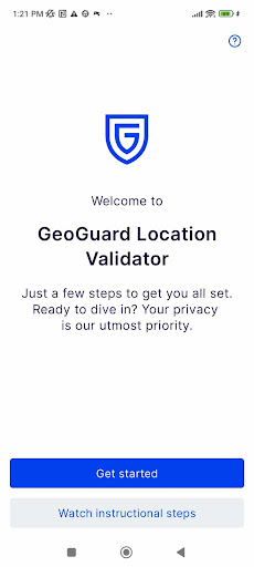 Android application GeoGuard Location Validator screenshort