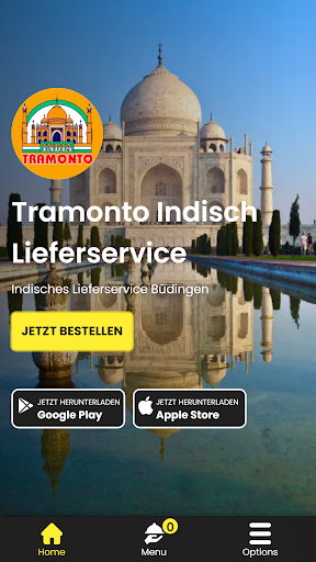 Android application Tramonto Indisch Lieferservice screenshort