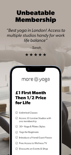 MoreYoga London Yoga Studios Screen 3