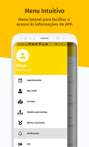 Android application Golden Táxi screenshort