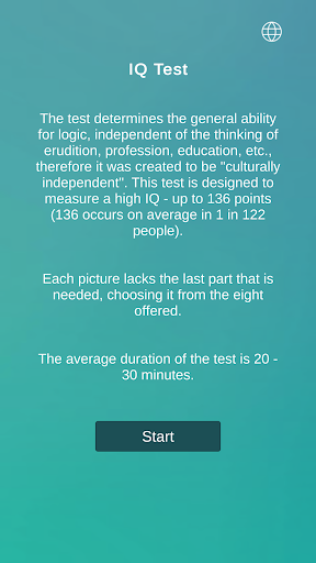 Android application IQ Test - Check your IQ screenshort