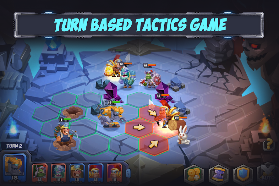 Tactical Monsters Rumble Arena -Tactics & Strategy 1.19.26 APK + Mod (Unlimited money) untuk android