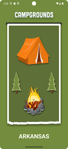 Android application Arkansas Campgrounds screenshort
