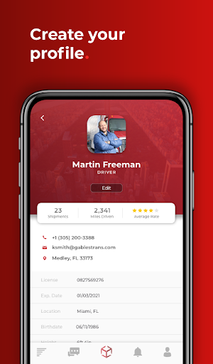dexFreight - Driver App Screen 3